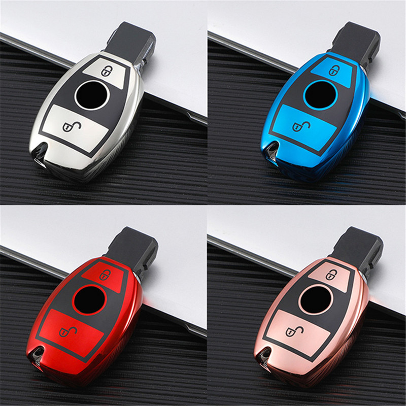 Carcasă moale TPU pentru chei de mașină cu acoperire completă pentru Mercedes Benz ABCRG Class GLK GLA W204 W251 W463 W176 AMG breloc