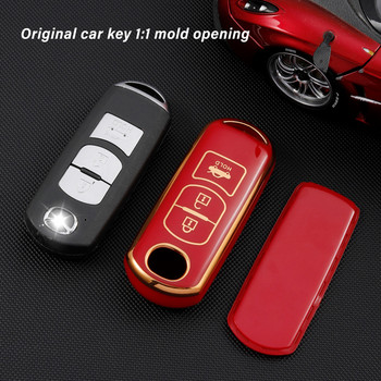 Калъф за дистанционен ключ от TPU Shell Fob Keychain за Mazda 2 3 6 Atenza Axela Demio CX-5 CX5 CX-3 CX7 CX8 CX-9 MX-5 Аксесоари