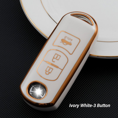 TPU auto kaugjuhtimispuldi võtmeümbrise kaane korpuse fob võtmehoidja jaoks Mazda 2 3 6 Atenza Axela Demio CX-5 CX5 CX-3 CX7 CX8 CX-9 MX-5 tarvikud