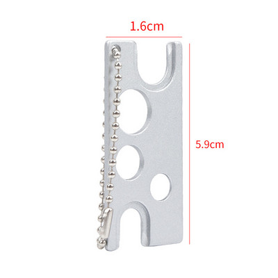 1 τεμ. Ανοιχτήρι από ανοξείδωτο ατσάλι για αντικατάσταση φιάλης κόλλας βλεφαρίδων γενικής χρήσης.