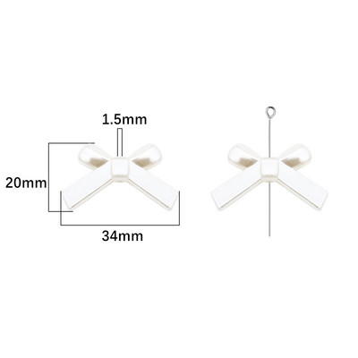 4 tk Sweet Charm akrüülist liblikas helmed kikisõlmed, lipsud helmed ehete jaoks Käsitsi valmistatud käevõru kõrvarõngad DIY tarvikud