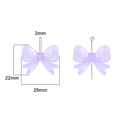 4 tk Sweet Charm akrüülist liblikas helmed kikisõlmed, lipsud helmed ehete jaoks Käsitsi valmistatud käevõru kõrvarõngad DIY tarvikud