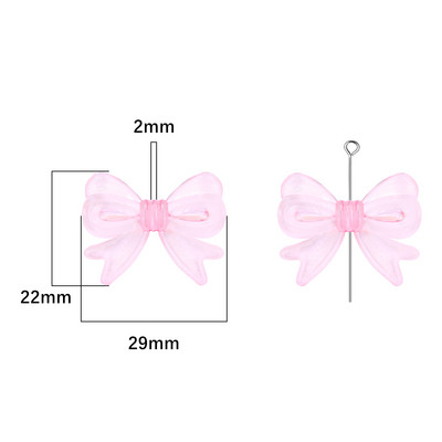 4 tk Sweet Charm akrüülist liblikas helmed kikisõlmed, lipsud helmed ehete jaoks Käsitsi valmistatud käevõru kõrvarõngad DIY tarvikud