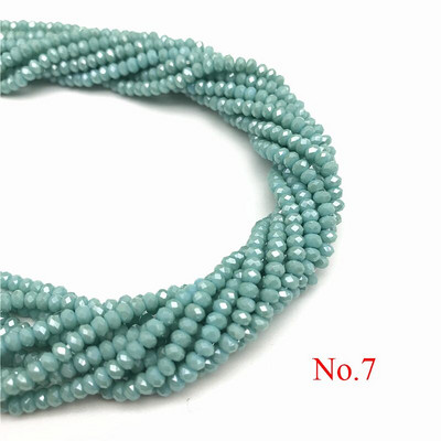 Hulgimüük 2X3mm 195tk Tšehhi kristallhelmed ehete valmistamiseks Ise ise näputöö AB värvivahetaja lihvitud klaashelmed