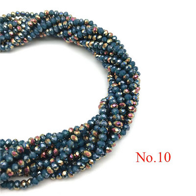 Hulgimüük 2X3mm 195tk Tšehhi kristallhelmed ehete valmistamiseks Ise ise näputöö AB värvivahetaja lihvitud klaashelmed