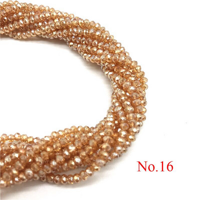 Hulgimüük 2X3mm 195tk Tšehhi kristallhelmed ehete valmistamiseks Ise ise näputöö AB värvivahetaja lihvitud klaashelmed