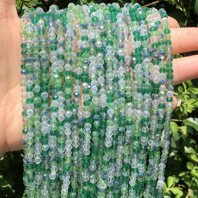 3x4mm 120 tk Segavärvilised kristallist rondelliga lihvitud klaashelmed seemned lahtised vahehelmed ehete valmistamiseks isetegemise näputöö kaelakee