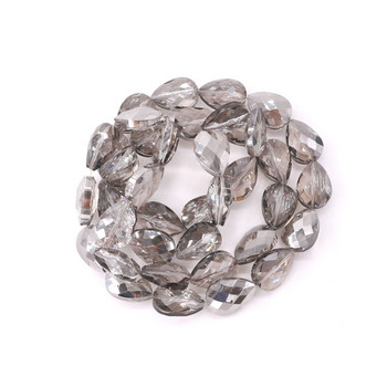 20 τμχ 13x17mm Water Drop Crystal Jewelry Bead Διάφανες Δάκρυ Γυάλινες Χάντρες Οβάλ με όψη κρυστάλλινες χάντρες για DIY κατασκευή κοσμημάτων