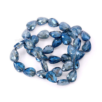 20 τμχ 13x17mm Water Drop Crystal Jewelry Bead Διάφανες Δάκρυ Γυάλινες Χάντρες Οβάλ με όψη κρυστάλλινες χάντρες για DIY κατασκευή κοσμημάτων