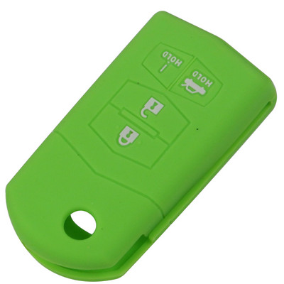 Jingyuqin Θήκη κάλυμμα μπρελόκ σιλικόνης για Mazda 3 5 6 CX-5 CX-7 RX-8 MX-5 Miata με 4 κουμπιά αναδιπλούμενο τηλεχειριστήριο για προστατευτική θήκη