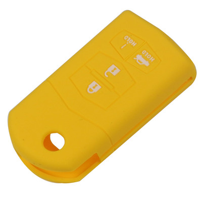 Jingyuqin Θήκη κάλυμμα μπρελόκ σιλικόνης για Mazda 3 5 6 CX-5 CX-7 RX-8 MX-5 Miata με 4 κουμπιά αναδιπλούμενο τηλεχειριστήριο για προστατευτική θήκη