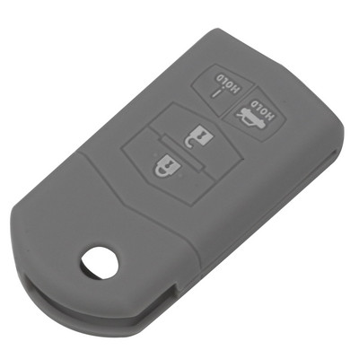 Jingyuqin Θήκη κάλυμμα μπρελόκ σιλικόνης για Mazda 3 5 6 CX-5 CX-7 RX-8 MX-5 Miata με 4 κουμπιά αναδιπλούμενο τηλεχειριστήριο για προστατευτική θήκη