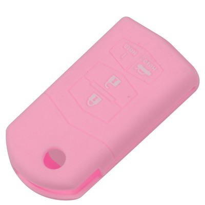 Jingyuqin Θήκη κάλυμμα μπρελόκ σιλικόνης για Mazda 3 5 6 CX-5 CX-7 RX-8 MX-5 Miata με 4 κουμπιά αναδιπλούμενο τηλεχειριστήριο για προστατευτική θήκη