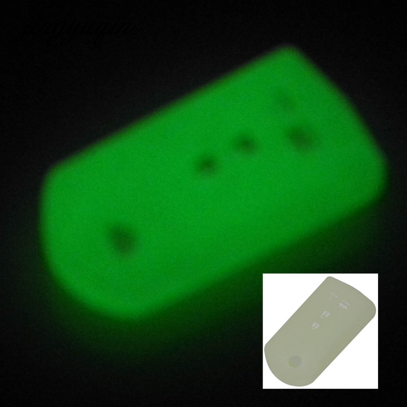 Jingyuqin Θήκη κάλυμμα μπρελόκ σιλικόνης για Mazda 3 5 6 CX-5 CX-7 RX-8 MX-5 Miata με 4 κουμπιά αναδιπλούμενο τηλεχειριστήριο για προστατευτική θήκη