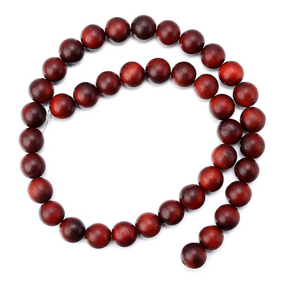 Mărgele din lemn de trandafir birman, 6/8/10mm 40/48/64 buc/șir Distanțiere liberă Mărgele rotunde din lemn natural pentru realizarea de bijuterii DIY budism rugăciune
