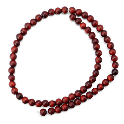 Mărgele din lemn de trandafir birman, 6/8/10mm 40/48/64 buc/șir Distanțiere liberă Mărgele rotunde din lemn natural pentru realizarea de bijuterii DIY budism rugăciune