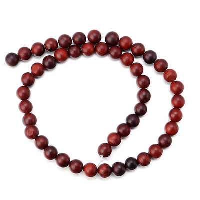 Mărgele din lemn de trandafir birman, 6/8/10mm 40/48/64 buc/șir Distanțiere liberă Mărgele rotunde din lemn natural pentru realizarea de bijuterii DIY budism rugăciune