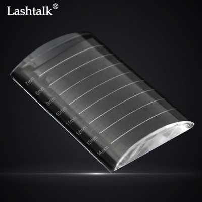 Lashtalk blakstienų klijų laikiklis makiažo klijų padėklas netikrų blakstienų skaidrus atvykimas stačiakampis krištolinis stiklas