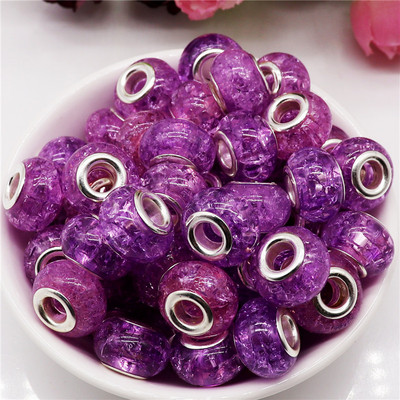 10 τμχ Νέες χάντρες Cat Eye 5mm Μεγάλη Τρύπα Στρογγυλές Χαλαρές Χάντρες Murano Spacer ταιριάζουν Pandora Βραχιόλι με αλυσίδα Κολιέ DIY Γυναικεία κοσμήματα