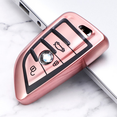 TPU Car Smart Key Cover Case Shell Fob Bag Turētājs priekš Bmw F20 F30 G20 F34 F31 F10 G30 F11 X3 F25 X4 I3 M3 M4 1 5 3 Series