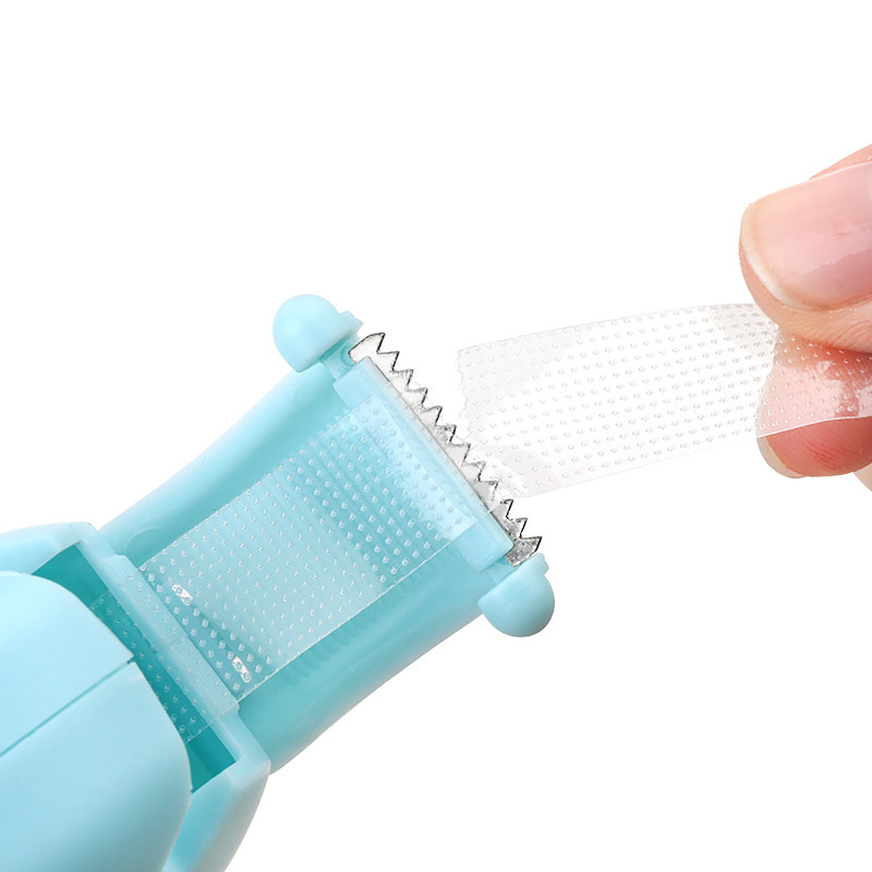 Ripsmepikendusteibid Lõikja Plastikust pookimislindi jaoturi hoidik Südame sõõrikukujuline Ripsmepikendustarvikud Meigitööriistad