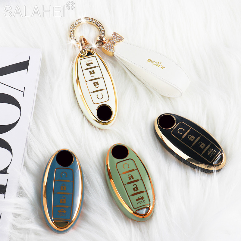 Carcasa TPU pentru chei pentru Nissan Qashqai T31 T32 X-Trail Juke J10 J11 Tiida Altima Pathfinder Kicks Accesorii Infiniti