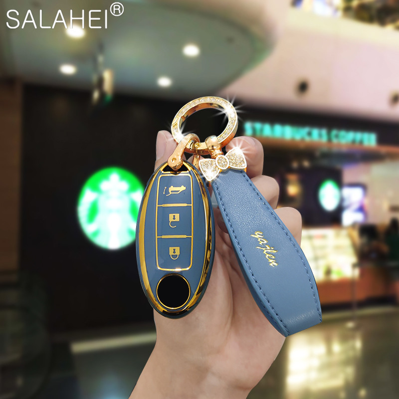 Carcasa TPU pentru chei pentru Nissan Qashqai T31 T32 X-Trail Juke J10 J11 Tiida Altima Pathfinder Kicks Accesorii Infiniti