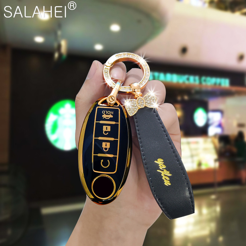 Carcasa TPU pentru chei pentru Nissan Qashqai T31 T32 X-Trail Juke J10 J11 Tiida Altima Pathfinder Kicks Accesorii Infiniti