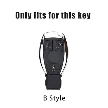 Калъф за калъф за ключове от TPU 3 бутона Дистанционно управление за Mercedes Benz ACESG Class GLA CLA GLK GLC CLS W204 W463 W176 W251 W205 AMG