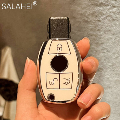 Κάλυμμα θήκης κλειδιού αυτοκινήτου TPU με 3 κουμπιά Κέλυφος τηλεχειριστηρίου για Mercedes Benz ACESG Class GLA CLA GLK GLC CLS W204 W463 W176 W251 W205 AMG