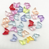 30 τμχ Ακρυλικές χάντρες πεταλούδας 16 mm Χαλαρές χάντρες για κοσμήματα που κατασκευάζουν χειροποίητα αξεσουάρ DIY (τρύπα: 2,0 mm)