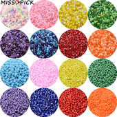 500 tk 3mm käsitöö mitmevärvilised ümmargused vahehelmed võlu tšehhi klaasseemnehelmed hulgi DIY käevõru kaelakee ehete valmistamise tarvikud