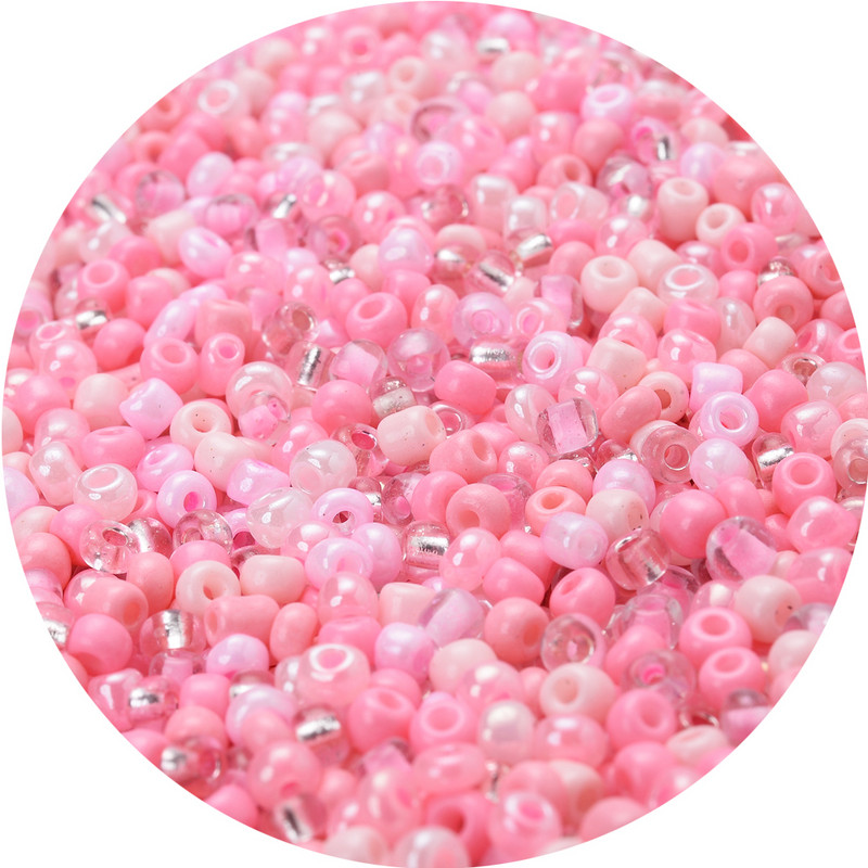 500 tk 3mm käsitöö mitmevärvilised ümmargused vahehelmed võlu tšehhi klaasseemnehelmed hulgi DIY käevõru kaelakee ehete valmistamise tarvikud