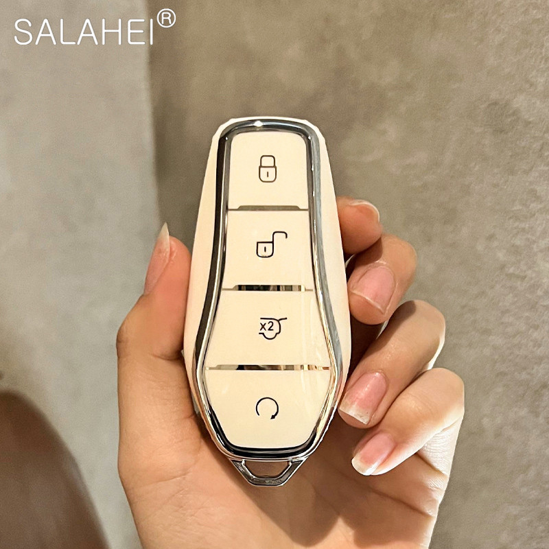 Carcasă moale TPU pentru cheie inteligentă pentru mașină, acoperire completă, suport pentru carcasă de protecție pentru BYD Song Qin Han EV Tang DM 2018-2022 Accesorii pentru telecomandă automată