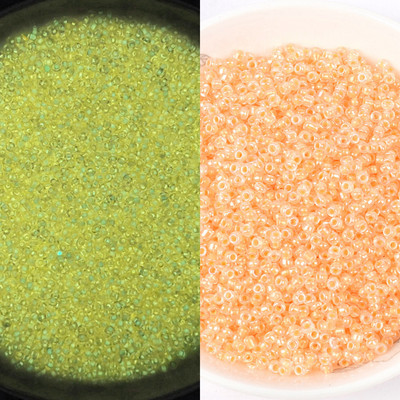 Λαμπερές γυάλινες χάντρες 3 χιλιοστών Λάμπουν στο σκοτάδι Ψάρεμα Χαλαρές χάντρες για κοσμήματα με σήμανση DIY κολιέ βραχιόλι