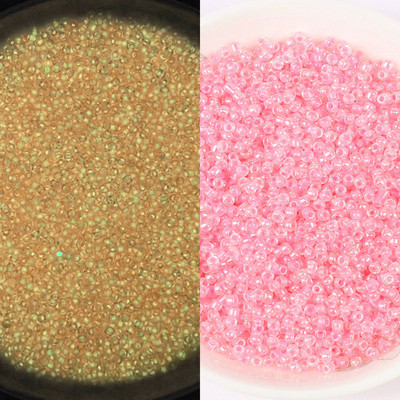 Λαμπερές γυάλινες χάντρες 3 χιλιοστών Λάμπουν στο σκοτάδι Ψάρεμα Χαλαρές χάντρες για κοσμήματα με σήμανση DIY κολιέ βραχιόλι