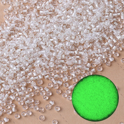 Λαμπερές γυάλινες χάντρες 3 χιλιοστών Λάμπουν στο σκοτάδι Ψάρεμα Χαλαρές χάντρες για κοσμήματα με σήμανση DIY κολιέ βραχιόλι