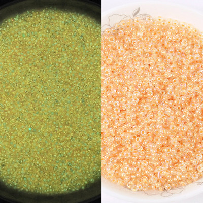 Λαμπερές γυάλινες χάντρες 3 χιλιοστών Λάμπουν στο σκοτάδι Ψάρεμα Χαλαρές χάντρες για κοσμήματα με σήμανση DIY κολιέ βραχιόλι