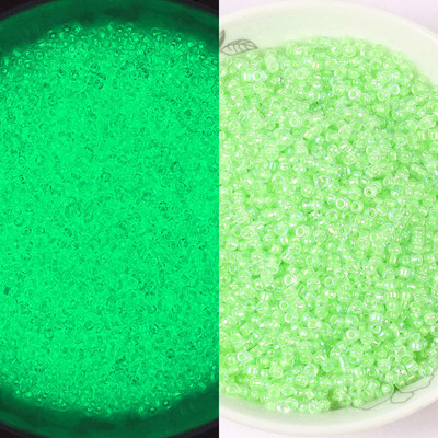 Λαμπερές γυάλινες χάντρες 3 χιλιοστών Λάμπουν στο σκοτάδι Ψάρεμα Χαλαρές χάντρες για κοσμήματα με σήμανση DIY κολιέ βραχιόλι