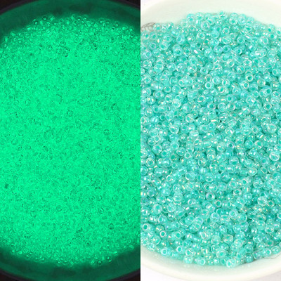 Λαμπερές γυάλινες χάντρες 3 χιλιοστών Λάμπουν στο σκοτάδι Ψάρεμα Χαλαρές χάντρες για κοσμήματα με σήμανση DIY κολιέ βραχιόλι