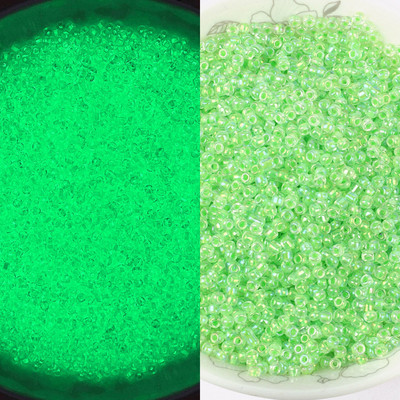 Λαμπερές γυάλινες χάντρες 3 χιλιοστών Λάμπουν στο σκοτάδι Ψάρεμα Χαλαρές χάντρες για κοσμήματα με σήμανση DIY κολιέ βραχιόλι