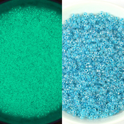 Λαμπερές γυάλινες χάντρες 3 χιλιοστών Λάμπουν στο σκοτάδι Ψάρεμα Χαλαρές χάντρες για κοσμήματα με σήμανση DIY κολιέ βραχιόλι