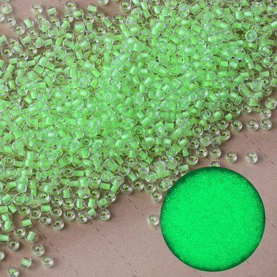 Λαμπερές γυάλινες χάντρες 3 χιλιοστών Λάμπουν στο σκοτάδι Ψάρεμα Χαλαρές χάντρες για κοσμήματα με σήμανση DIY κολιέ βραχιόλι