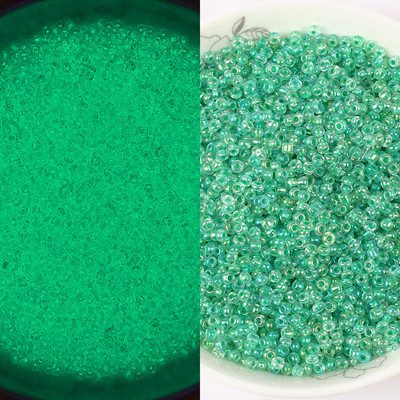 Λαμπερές γυάλινες χάντρες 3 χιλιοστών Λάμπουν στο σκοτάδι Ψάρεμα Χαλαρές χάντρες για κοσμήματα με σήμανση DIY κολιέ βραχιόλι