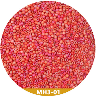 3 MM 8/0 Mat Corolful Plating šarm češke staklene perle DIY narukvica ogrlica SeedBeads za pribor za izradu nakita