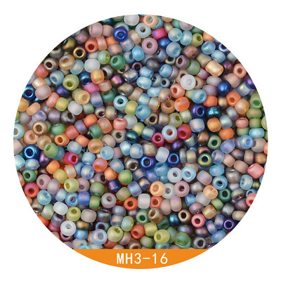 3 MM 8/0 Mat Corolful Plating šarm češke staklene perle DIY narukvica ogrlica SeedBeads za pribor za izradu nakita