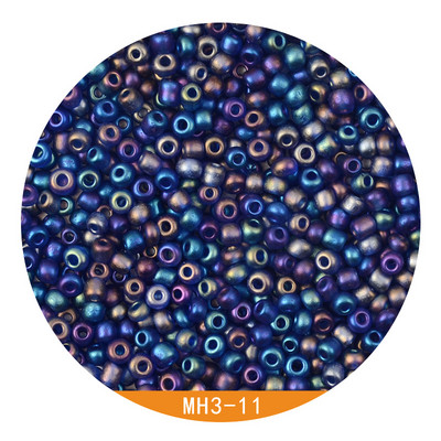 3 MM 8/0 Mat Corolful Plating šarm češke staklene perle DIY narukvica ogrlica SeedBeads za pribor za izradu nakita