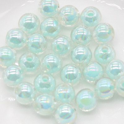 8/10 mm spalva AB pakabukai apvalūs akrilo karoliukai laisvi tarpiniai karoliukai papuošalams gaminti „pasidaryk pats“ rankų darbo apyrankių priedai