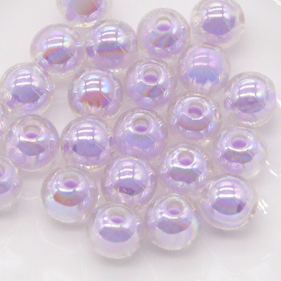 8/10 mm spalva AB pakabukai apvalūs akrilo karoliukai laisvi tarpiniai karoliukai papuošalams gaminti „pasidaryk pats“ rankų darbo apyrankių priedai