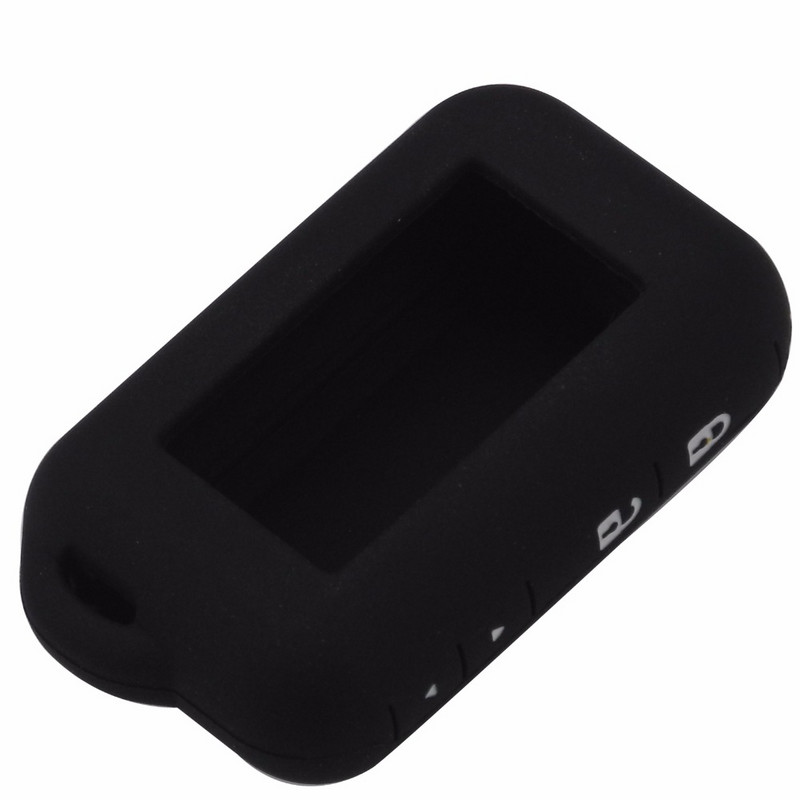 Jingyuqin αμφίδρομη θήκη σιλικόνης συναγερμού αυτοκινήτου για Starline E90/E60/E62 Ρωσικό τηλεχειριστήριο LCD μόνο κάλυμμα